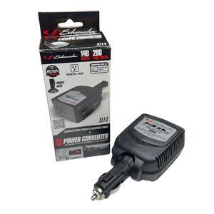 Schumacher XI14 DC to AC Power Converter for Cars, 140W/280W Peak, AC/USB